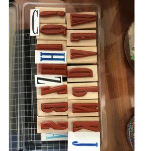 Stampin' Up! Letter Press Alphabet